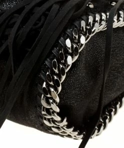 Brand new 🌟 Stella McCartney Black Faux Leather Mini Falabella Conchos Fringe Tote For 👩 Women 😀 25 Brand new 🌟 Stella McCartney Black Faux Leather Mini Falabella Conchos Fringe Tote For 👩 Women 😀 -Stella McCartney Shop luxury women stella mccartney new handbags p176124 003