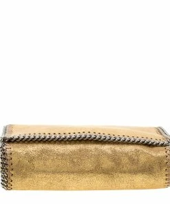 Best reviews of 🎁 Stella McCartney Metallic Gold Faux Leather Falabella Shoulder Bag For 👩 Women ⌛ -Stella McCartney Shop luxury women stella mccartney new handbags p176778 001
