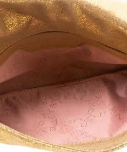 Best reviews of 🎁 Stella McCartney Metallic Gold Faux Leather Falabella Shoulder Bag For 👩 Women ⌛ -Stella McCartney Shop luxury women stella mccartney new handbags p176778 003