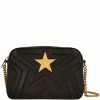 Cheapest 🧨 Stella McCartney Black Quilted Faux Leather Medium Star Shoulder Bag For 👩 Women 👏 -Stella McCartney Shop luxury women stella mccartney new handbags p178457 002