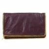Wholesale 🤩 Stella McCartney Falabella Shaggy Deer Burgundy Fold Over Clutch For 👩 Women 🎉 -Stella McCartney Shop luxury women stella mccartney new handbags p25221 001