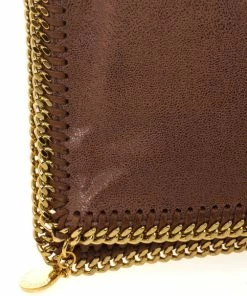 Cheapest 😉 Stella McCartney Brown Falabella Shaggy Deer Fold Over Clutch For 👩 Women 🧨 -Stella McCartney Shop luxury women stella mccartney new handbags p25251 005