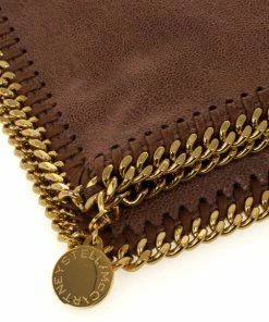 Cheapest 😉 Stella McCartney Brown Falabella Shaggy Deer Fold Over Clutch For 👩 Women 🧨 -Stella McCartney Shop luxury women stella mccartney new handbags p25251 006
