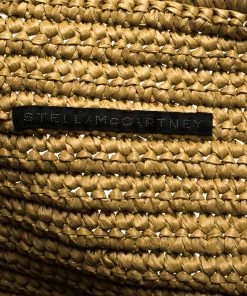 Best Sale 😀 Stella McCartney Beige Raffia Logo Tote For 👩 Women 🎁 -Stella McCartney Shop luxury women stella mccartney new handbags p280546 008