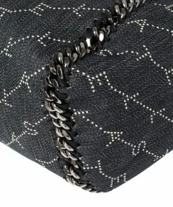 Cheap ⭐ Stella McCartney Blue/Brown Monogram Fabric Falabella Reversible Tote For 👩 Women 🤩 -Stella McCartney Shop luxury women stella mccartney new handbags p335360 009