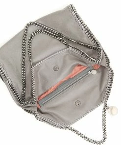 Cheap 😉 Stella McCartney Grey Leather Falabella Tote Bag For 👩 Women 🛒 -Stella McCartney Shop luxury women stella mccartney new handbags p337921 006