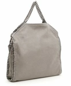 Cheap 😉 Stella McCartney Grey Leather Falabella Tote Bag For 👩 Women 🛒 -Stella McCartney Shop luxury women stella mccartney new handbags p337921 008