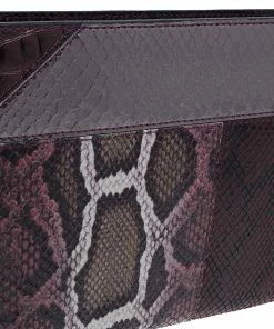 Cheap 💯 Stella McCartney Burgundy Embossed Patchwork Clutch For 👩 Women 😍 -Stella McCartney Shop luxury women stella mccartney new handbags p385 009