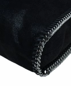 Outlet 😍 Stella McCartney Black Faux Leather Falabella Tote Bag For 👩 Women 🎉 -Stella McCartney Shop luxury women stella mccartney new handbags p43495 0011