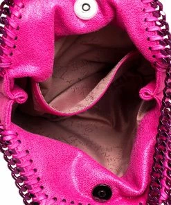 Discount ❤️ Stella McCartney Neon Pink Faux Leather Tiny Falabella Shoulder Bag For 👩 Women 🧨 -Stella McCartney Shop luxury women stella mccartney new handbags p457145 003