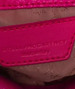 Discount ❤️ Stella McCartney Neon Pink Faux Leather Tiny Falabella Shoulder Bag For 👩 Women 🧨 -Stella McCartney Shop luxury women stella mccartney new handbags p457145 006