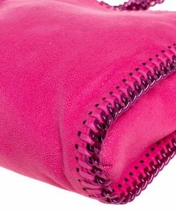 Discount ❤️ Stella McCartney Neon Pink Faux Leather Tiny Falabella Shoulder Bag For 👩 Women 🧨 -Stella McCartney Shop luxury women stella mccartney new handbags p457145 011