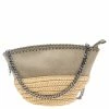 Hot Sale 👍 Stella McCartney Beige Faux Suede And Raffia Mini Falabella Shoulder Bag For 👩 Women 🛒 -Stella McCartney Shop luxury women stella mccartney new handbags p537090 009