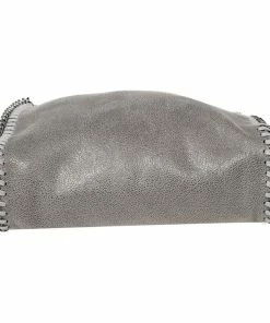 Budget 😀 Stella McCartney Grey Faux Leather Tiny Falabella Crossbody Bag For 👩 Women 👍 -Stella McCartney Shop luxury women stella mccartney new handbags p537806 010