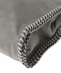 Budget 😀 Stella McCartney Grey Faux Leather Tiny Falabella Crossbody Bag For 👩 Women 👍 -Stella McCartney Shop luxury women stella mccartney new handbags p537806 012