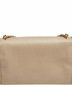 Wholesale 😍 Stella McCartney Beige Faux Suede Falabella Flap Shoulder Bag For 👩 Women 👍 -Stella McCartney Shop luxury women stella mccartney new handbags p559502 003