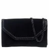 Buy 🥰 Stella McCartney Black Velvet Falabella Flap Shoulder Bag For 👩 Women 🎁 1 Buy 🥰 Stella McCartney Black Velvet Falabella Flap Shoulder Bag For 👩 Women 🎁 -Stella McCartney Shop luxury women stella mccartney new handbags p561595 005