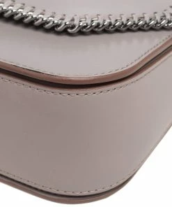 Cheap 🌟 Stella McCartney Beige Faux Leather Falabella Box Shoulder Bag For 👩 Women ✔️ -Stella McCartney Shop luxury women stella mccartney new handbags p561602 002