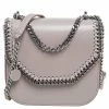 Cheap 🌟 Stella McCartney Beige Faux Leather Falabella Box Shoulder Bag For 👩 Women ✔️
