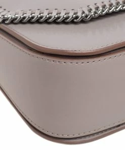 Cheap 🌟 Stella McCartney Beige Faux Leather Falabella Box Shoulder Bag For 👩 Women ✔️ -Stella McCartney Shop luxury women stella mccartney new handbags p561602 012
