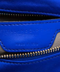 Buy 🤩 Stella McCartney Blue Quilted Satin Stella Star Crossbody Bag For 👩 Women 😉 -Stella McCartney Shop luxury women stella mccartney new handbags p561603 003
