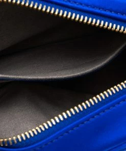 Buy 🤩 Stella McCartney Blue Quilted Satin Stella Star Crossbody Bag For 👩 Women 😉 -Stella McCartney Shop luxury women stella mccartney new handbags p561603 004