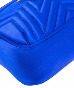 Buy 🤩 Stella McCartney Blue Quilted Satin Stella Star Crossbody Bag For 👩 Women 😉 -Stella McCartney Shop luxury women stella mccartney new handbags p561603 005