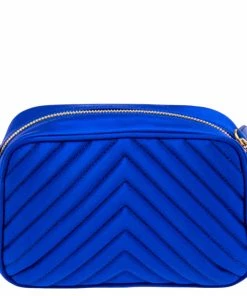 Buy 🤩 Stella McCartney Blue Quilted Satin Stella Star Crossbody Bag For 👩 Women 😉 -Stella McCartney Shop luxury women stella mccartney new handbags p561603 011