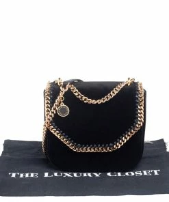 Wholesale ๐ฏ Stella McCartney Black Velvet Falabella Box Shoulder Bag For ๐ฉ Women ๐ 21 Wholesale ๐ฏ Stella McCartney Black Velvet Falabella Box Shoulder Bag For ๐ฉ Women ๐ -Stella McCartney Shop luxury women stella mccartney new handbags p561609 010