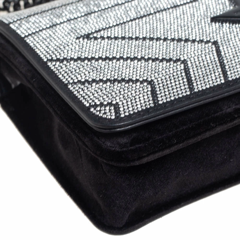 Best Sale 🛒 Stella McCartney Black Quilted Velvet Studded Stella Star Crossbody Bag For 👩 Women ⭐ 12 Best Sale 🛒 Stella McCartney Black Quilted Velvet Studded Stella Star Crossbody Bag For 👩 Women ⭐ - Image 10