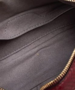 Buy 👏 Stella McCartney Burgundy Python Embossed Faux Leather Star Crossbody Bag For 👩 Women 👍 -Stella McCartney Shop luxury women stella mccartney new handbags p561618 012