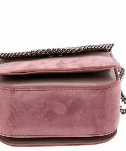 Coupon 🎉 Stella McCartney Pink Velvet Falabella Box Shoulder Bag For 👩 Women 🎁 -Stella McCartney Shop luxury women stella mccartney new handbags p561652 005