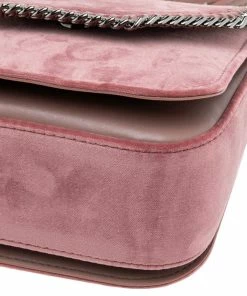 Coupon 🎉 Stella McCartney Pink Velvet Falabella Box Shoulder Bag For 👩 Women 🎁 -Stella McCartney Shop luxury women stella mccartney new handbags p561652 007