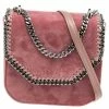 Coupon 🎉 Stella McCartney Pink Velvet Falabella Box Shoulder Bag For 👩 Women 🎁