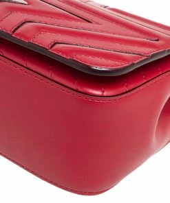 Flash Sale 😉 Stella McCartney Red Faux Leather Stella Star Crossbody Bag For 👩 Women 👍 -Stella McCartney Shop luxury women stella mccartney new handbags p561716 004