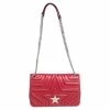 Flash Sale 😉 Stella McCartney Red Faux Leather Stella Star Crossbody Bag For 👩 Women 👍