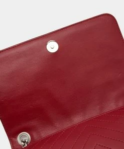 Flash Sale 😉 Stella McCartney Red Faux Leather Stella Star Crossbody Bag For 👩 Women 👍 -Stella McCartney Shop luxury women stella mccartney new handbags p561716 014