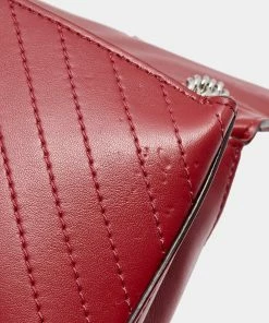 Flash Sale 😉 Stella McCartney Red Faux Leather Stella Star Crossbody Bag For 👩 Women 👍 -Stella McCartney Shop luxury women stella mccartney new handbags p561716 015