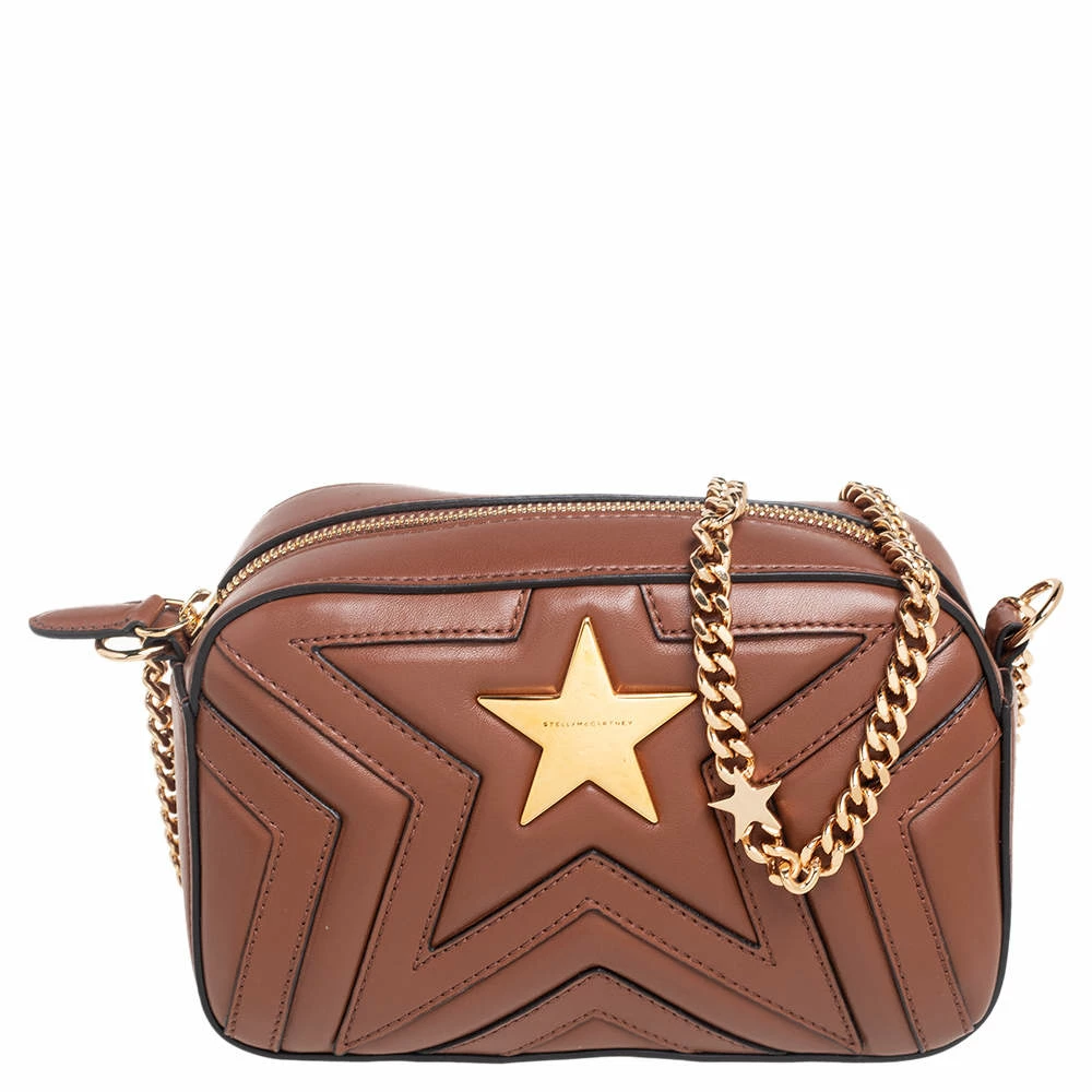 Top 10 โ Stella McCartney Brown Quilted Leather Stella Star Crossbody Bag For ๐ฉ Women ๐ 3 Top 10 โ Stella McCartney Brown Quilted Leather Stella Star Crossbody Bag For ๐ฉ Women ๐