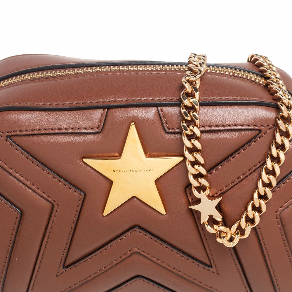 Top 10 โ Stella McCartney Brown Quilted Leather Stella Star Crossbody Bag For ๐ฉ Women ๐ 7 Top 10 โ Stella McCartney Brown Quilted Leather Stella Star Crossbody Bag For ๐ฉ Women ๐ - Image 5