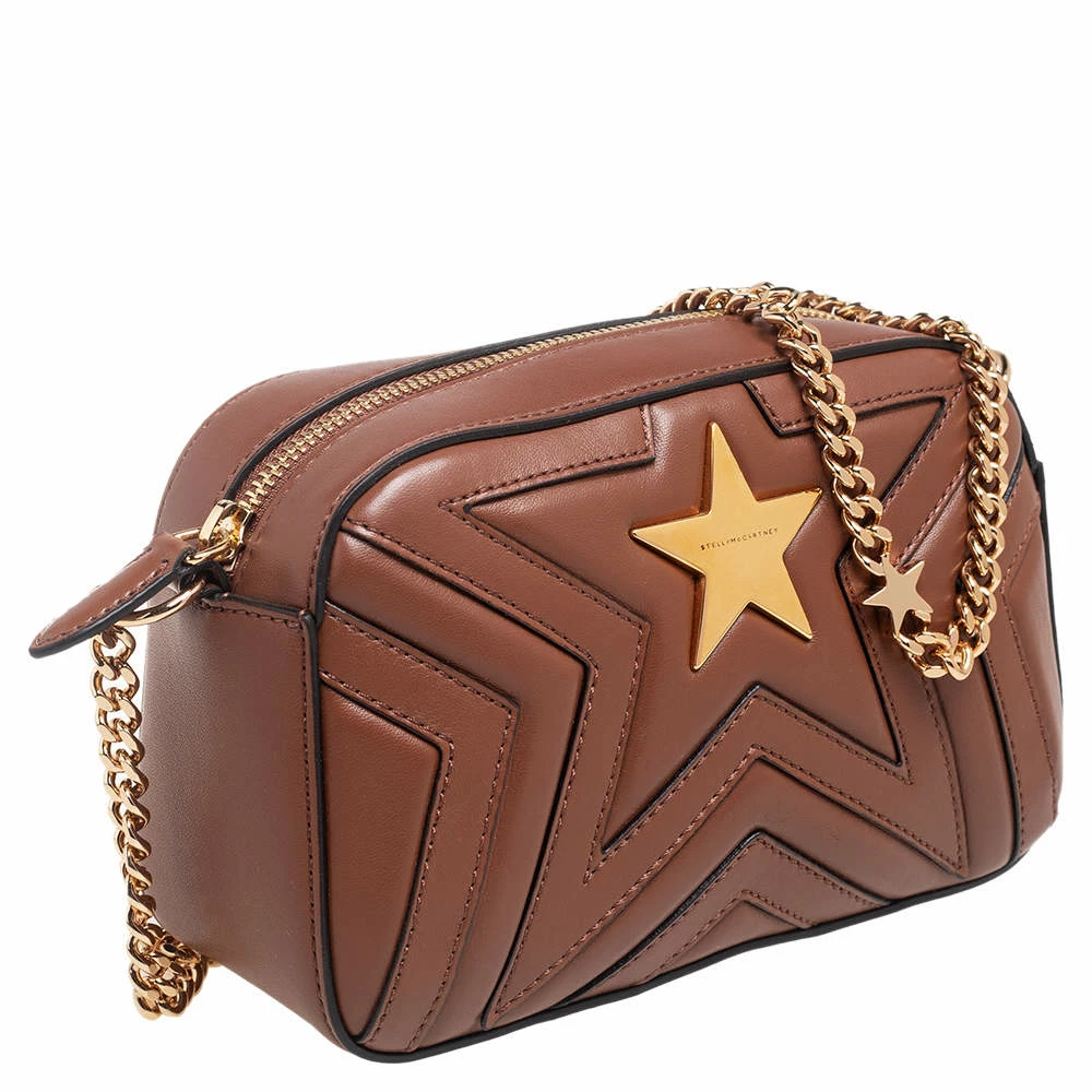 Top 10 โ Stella McCartney Brown Quilted Leather Stella Star Crossbody Bag For ๐ฉ Women ๐ 5 Top 10 โ Stella McCartney Brown Quilted Leather Stella Star Crossbody Bag For ๐ฉ Women ๐ - Image 3