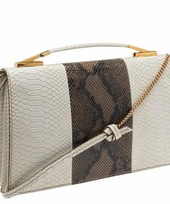Outlet ❤️ Stella McCartney Multicolor Python Faux Leather Large Flo Shoulder Bag For 👩 Women 💯 -Stella McCartney Shop luxury women stella mccartney new handbags p561724 004
