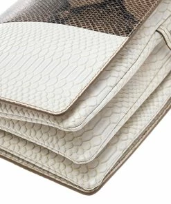 Outlet ❤️ Stella McCartney Multicolor Python Faux Leather Large Flo Shoulder Bag For 👩 Women 💯 -Stella McCartney Shop luxury women stella mccartney new handbags p561724 009