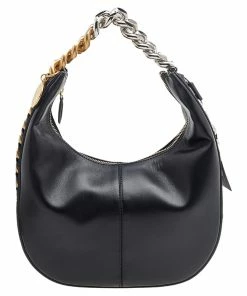 Wholesale 🔔 Stella McCartney Black Faux Leather Hobo For 👩 Women ✨
