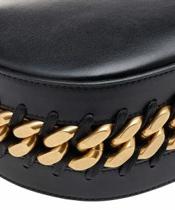 Wholesale 🔔 Stella McCartney Black Faux Leather Hobo For 👩 Women ✨ -Stella McCartney Shop luxury women stella mccartney new handbags p598104 010