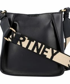 Cheapest ⭐ Stella McCartney Stella McCatrtney Black Polyester Stella Logo Shoulder Bag For 👩 Women ⭐ -Stella McCartney Shop luxury women stella mccartney new handbags p603859 002