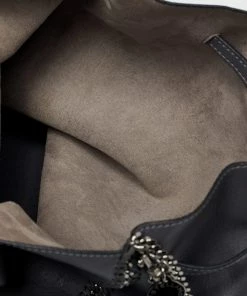 Coupon 🌟 Stella McCartney Grey Faux Leather Falabella Bucket Bag For 👩 Women 🥰 -Stella McCartney Shop luxury women stella mccartney new handbags p635013 013