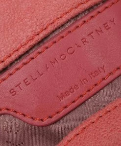 Best Pirce 👏 Stella McCartney Peach Faux Leather Mini Falabella Tote For 👩 Women 😍 -Stella McCartney Shop luxury women stella mccartney new handbags p67706 008