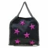 Wholesale 🌟 Stella McCartney Black Faux Leather Mini Star Embossed Falabella Tote For 👩 Women 🤩