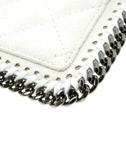 New 🤩 Stella McCartney Off White Quilted Faux Leather Falabella Coin Pouch For 👩 Women 🔥 -Stella McCartney Shop luxury women stella mccartney new handbags p96018 010